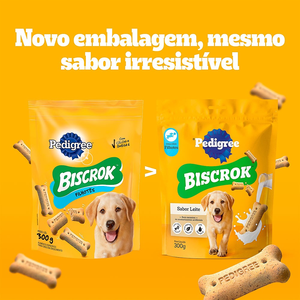 Biscoito Pedigree Biscrok para Cães Filhotes 