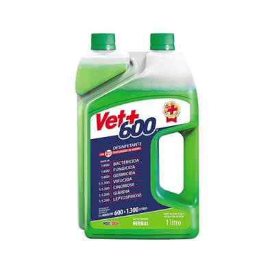 Desinfetante Vet+ 600 Concentrado Herbal 1L