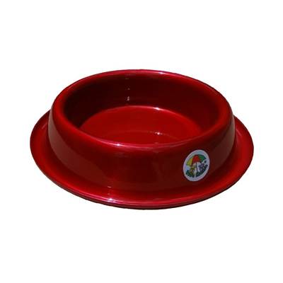 Comedouro Tigela Alumínio Vermelho Vida Mansa para Cães e Gatos 200ml