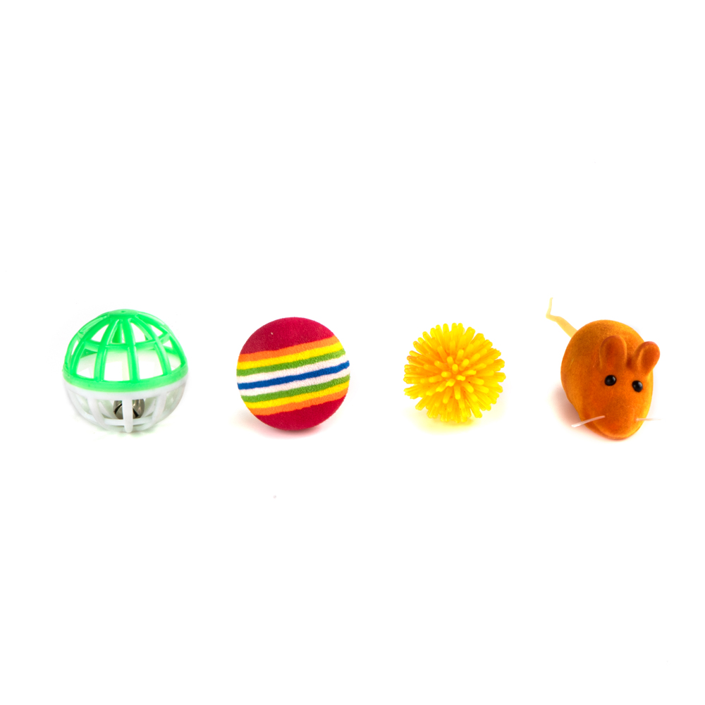 Brinquedo Fuzz para Gatos Combinação Mista