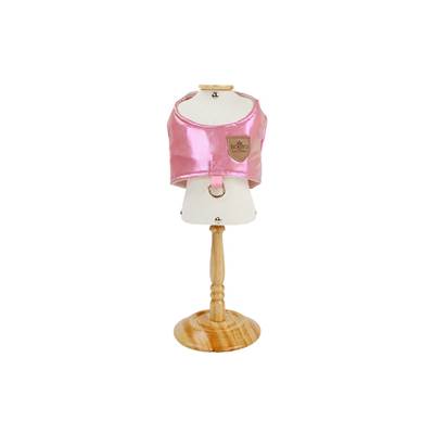 Colete Bonito pra Cachorro Holográfico Rosa para Cães GG