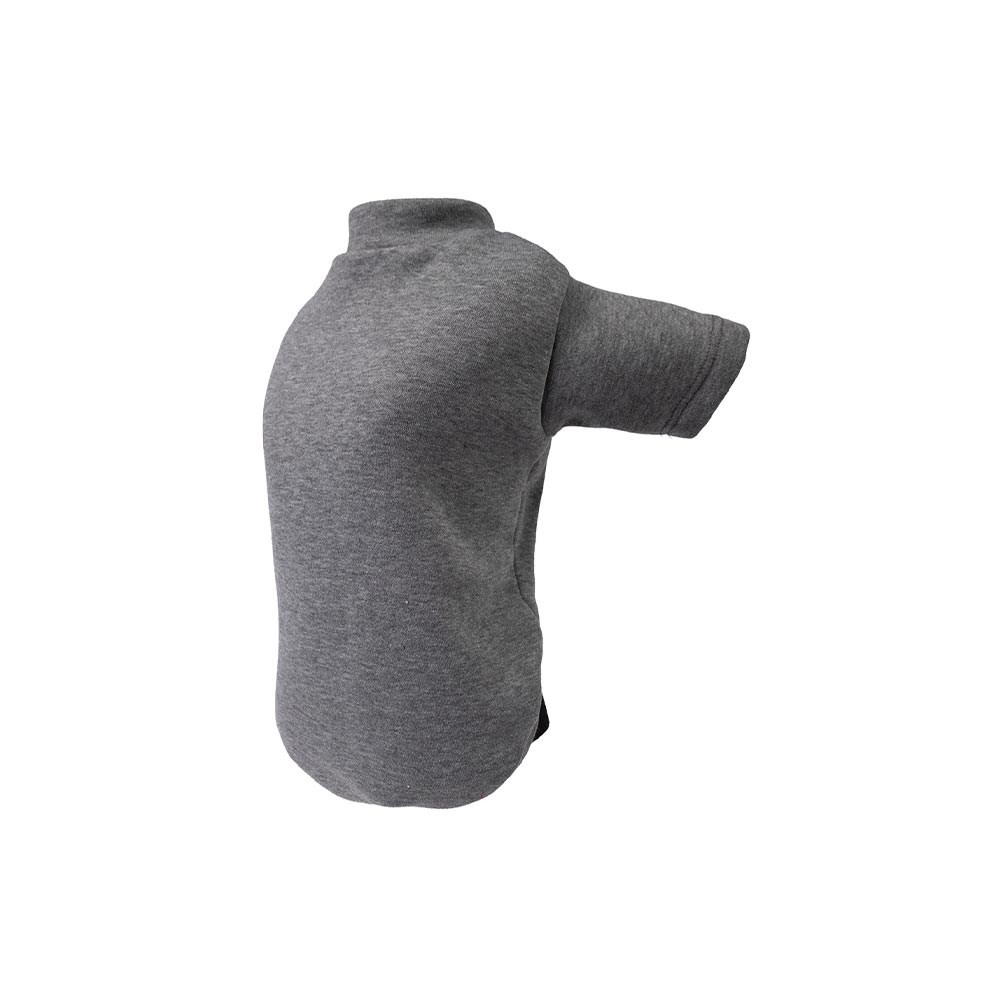 Blusa Fábrica Pet Moletom Cinza para Cães e Gatos