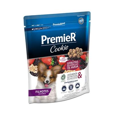 Premier Cookie para Cães Filhotes sabor Frutas Vermelhas 250g