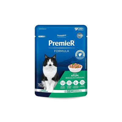 Ração Úmida Premier Fórmula para Gatos Adultos Castrados sabor Atum 70g