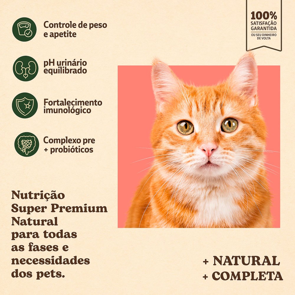 Ração Quatree Supreme para Gatos Castrados Sabor Salmão e Batata Doce