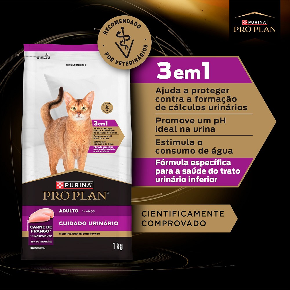 Ração Proplan Cuidado Urinário para Gatos Adultos 