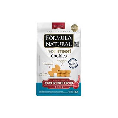 Biscoito Fórmula Natural Fresh Meat Cookie para Cães Adultos sabor Cordeiro 150g