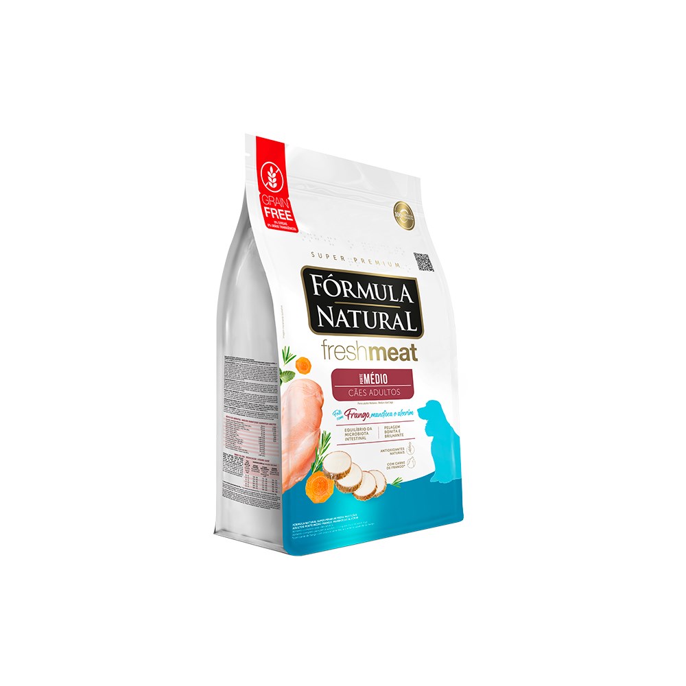 Ração Fórmula Natural Fresh Meat para Cães Adultos de Porte Médio