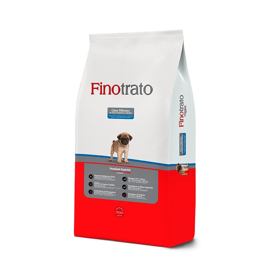 Ração Finotrato para Cães Filhotes de Porte Pequeno e Médio