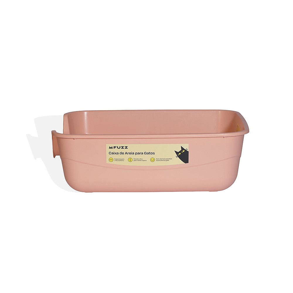 Bandeja Sanitária Fuzz Salmão para Gatos