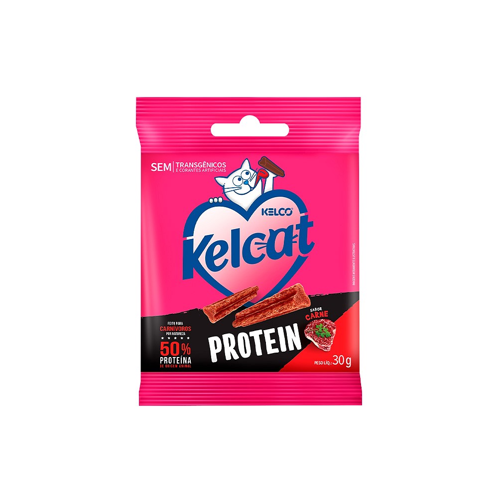Snack Kelcat Stick Protein para Gatos Sabor Carne