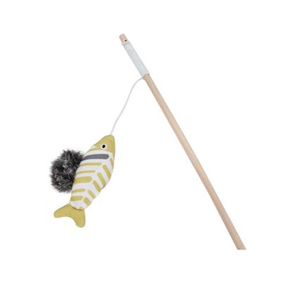 Brinquedo Chalesco Varinha Cat Pesca Fish Fun para Gatos U