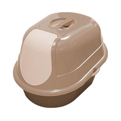 Banheiro Furacão Pet Cat Toalete Marrom para Gatos U