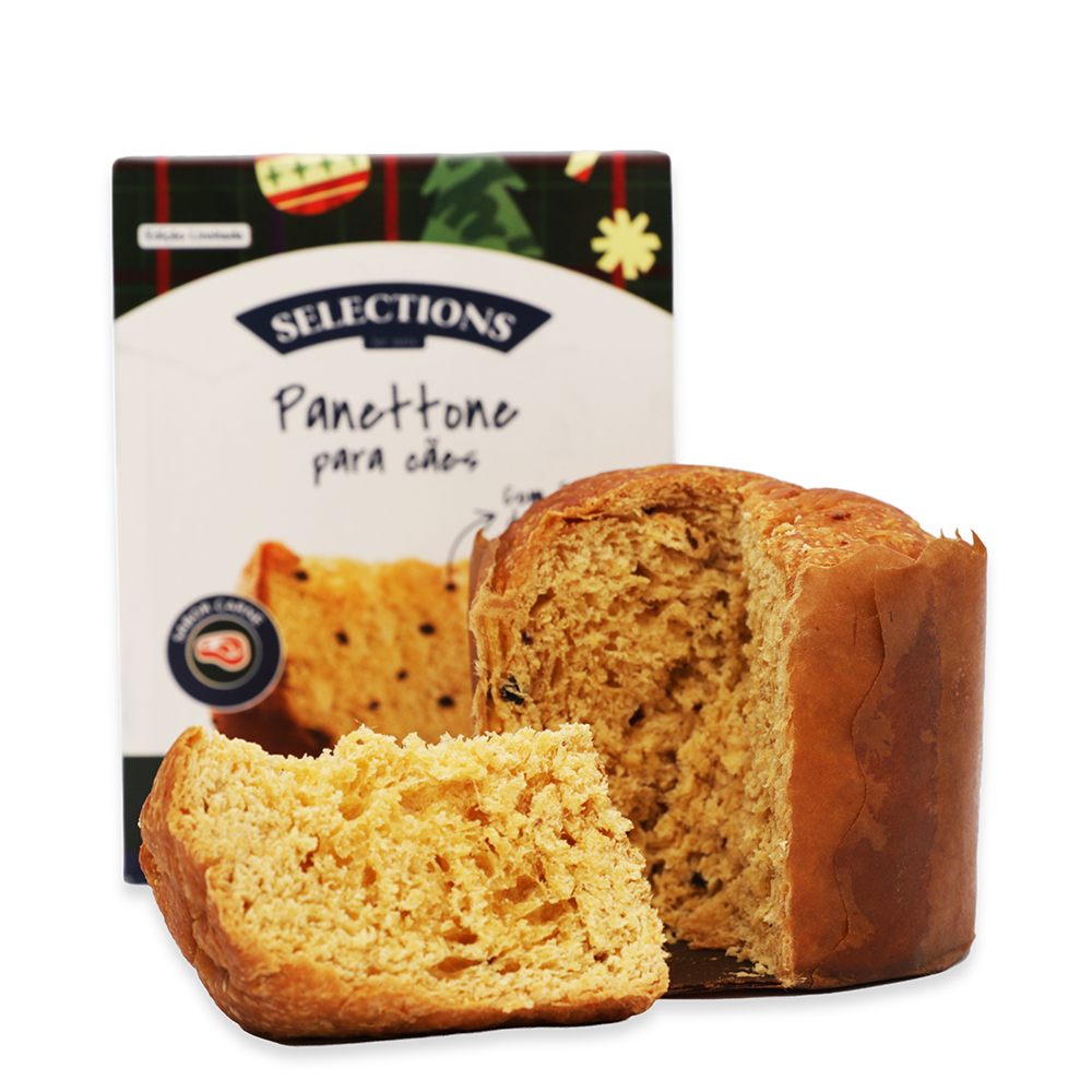 Panettone Selections For Pets com Flocos de Carne