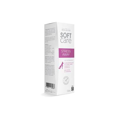 Spray Calmante Soft Care Stress Away para Cães e Gatos 100ml
