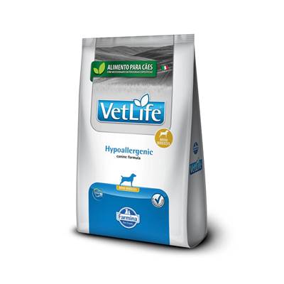 Ração Vet Life Natural Hypoallergenic para Cães Adultos Mini com Problemas de Pele 2kg