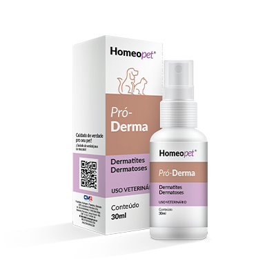 Sistema de Terapia para Cães e Gatos Doenças da Pele Pró-Derma 30ml