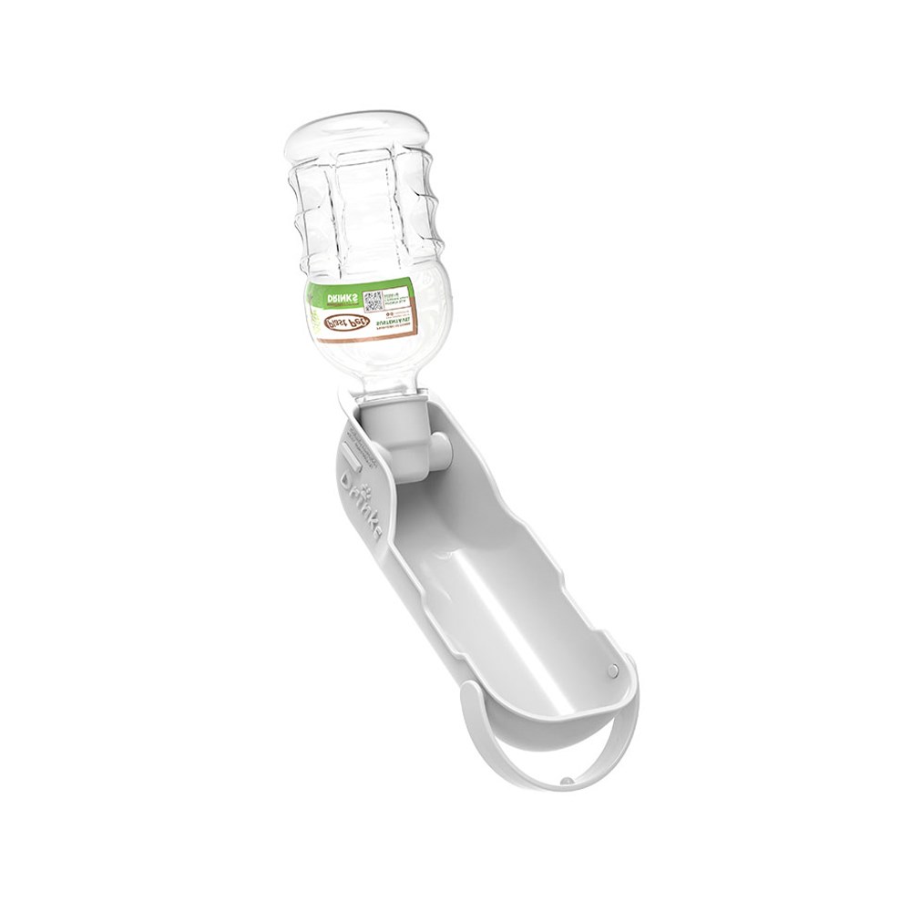 Bebedouro Portátil Plast Pet Eco Cinza para Cães