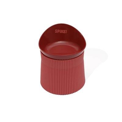 Comedouro Ergonômico Spike Vermelho para Cães 390ml