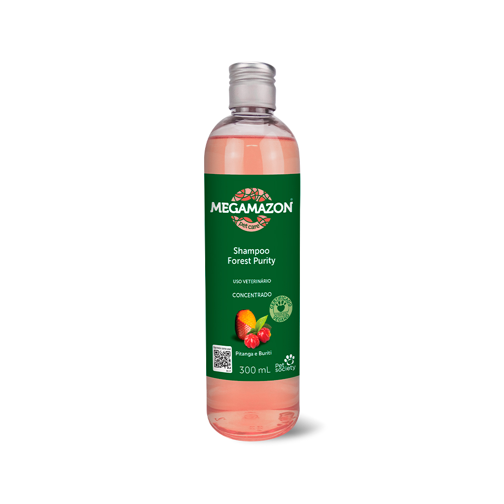 Shampoo Megamazon Forest Purity Pitanga e Buriti para Cães e Gatos 