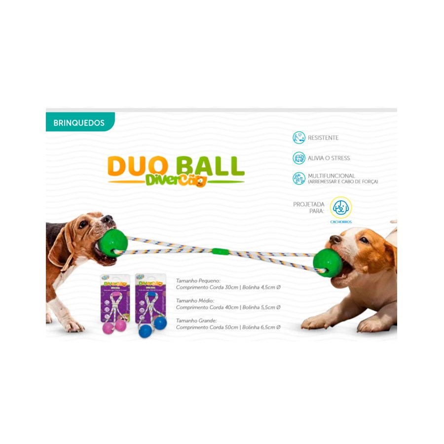 Brinquedo Truqys Duo Ball Pet Rosa