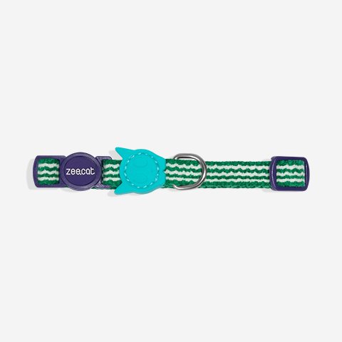 Coleira Zee.Cat Velvet Vibes Vert para Gatos | Zee.Dog