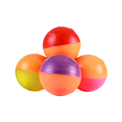 Brinquedo Art Injet Bola de Borracha Injetada Oca Lisa para Cães - Cores Sortidas 100mm