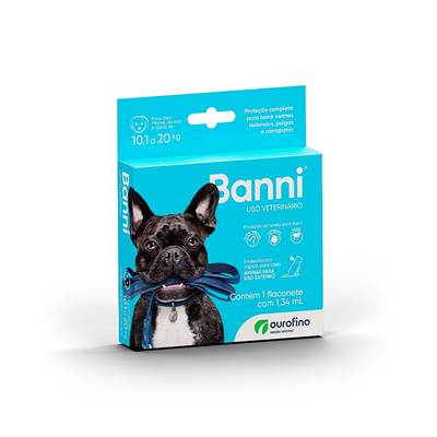 Antipulgas Ourofino Banni para Cães de 10,1kg a 20kg 1 Unidade