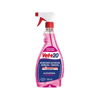 Desinfetante Vet+20 Pronto Uso Bactericida Spray Alfazema 500ml