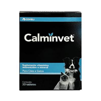 Suplemento Calminvet para Cães e Gatos 20 tabletes
